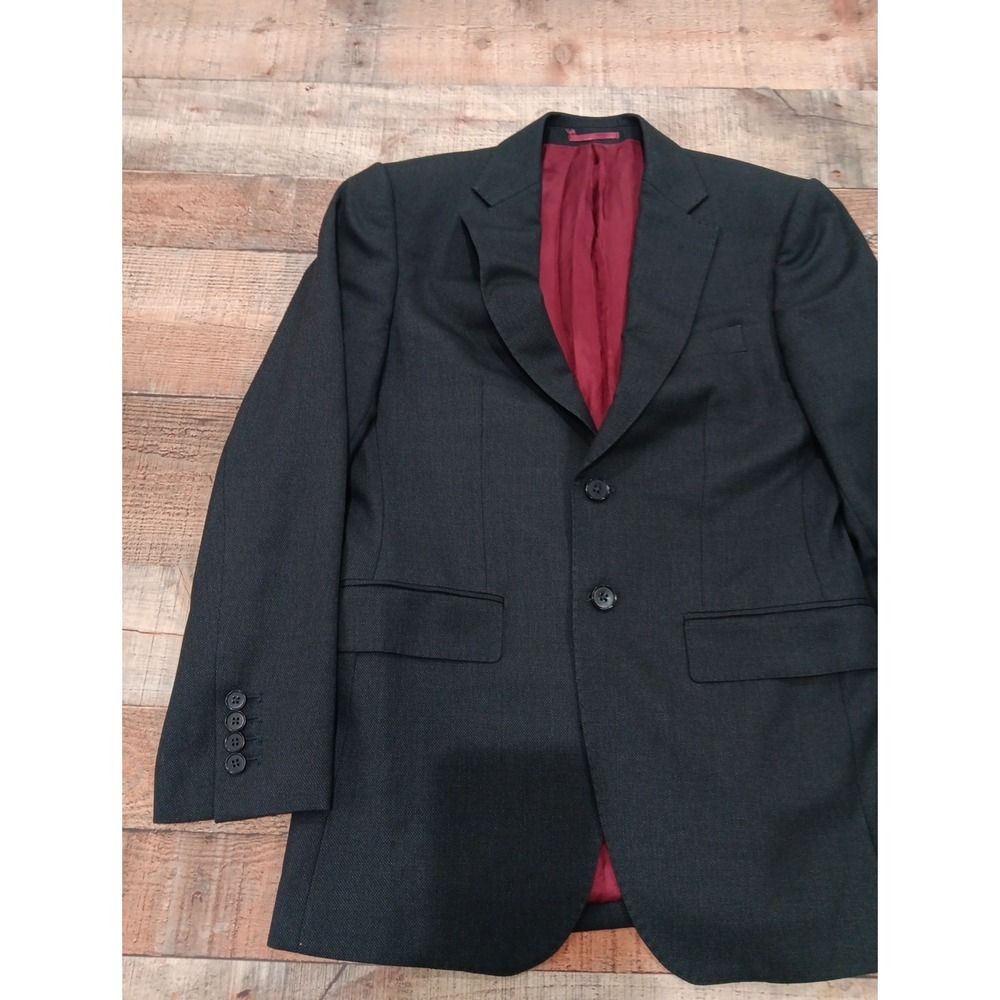 Charles Tyrwhitt 36 Slim Fit Black Super 120s 100% Wool Blazer Stretch 2358